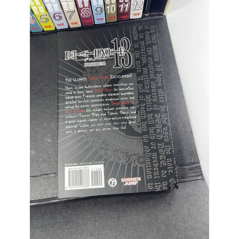 Death Note Complete Manga Box Set Vol. 1-13 w/Bonus How To Read Tsugumi Ohba